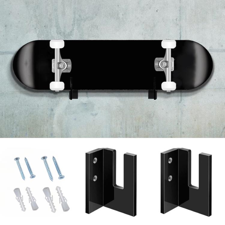 1 Pair YX028-1 Skateboard Wall-Mounted Display Holder, 1 Pair YX028-1