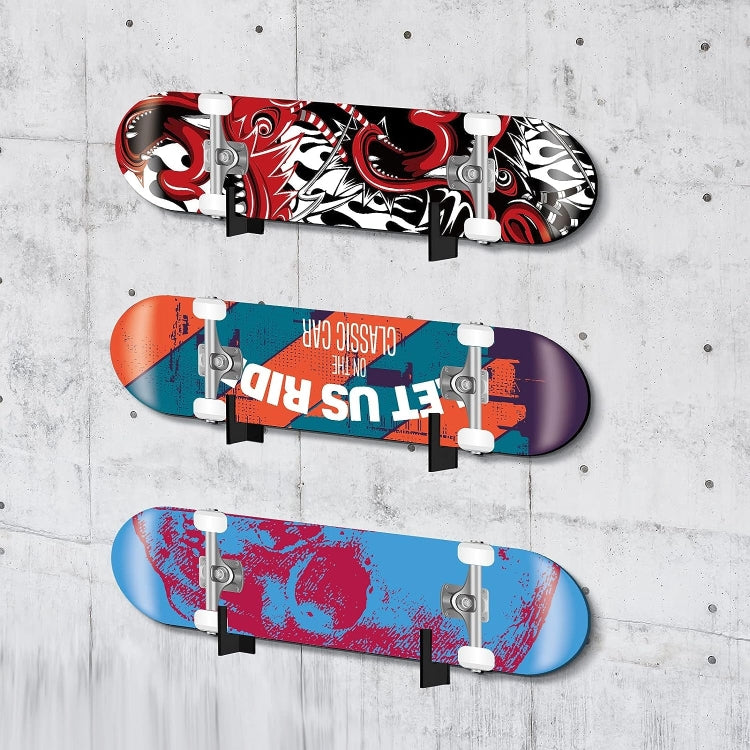 1 Pair YX028-1 Skateboard Wall-Mounted Display Holder, 1 Pair YX028-1