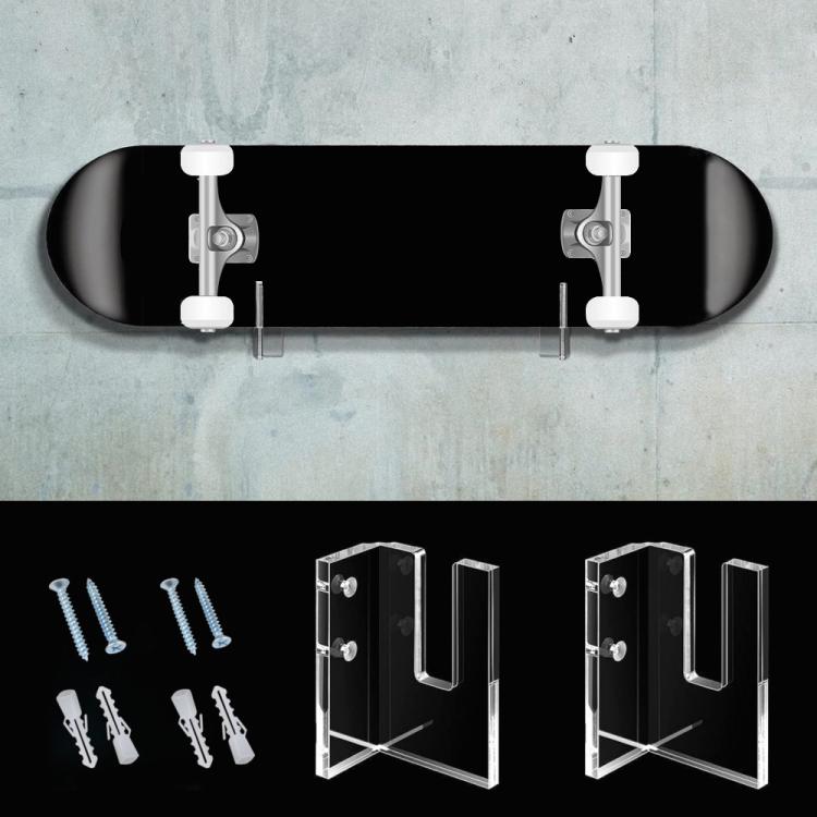 1 Pair YX028-1 Skateboard Wall-Mounted Display Holder, 1 Pair YX028-1