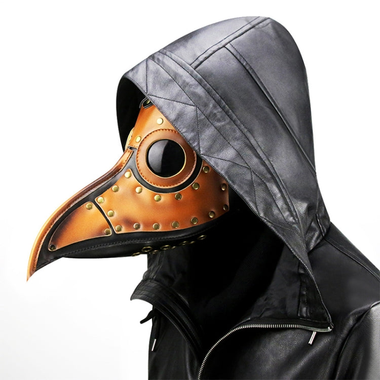 HG090 Halloween Two-color Stitching Beak Shape Mask, Two-color Stitching