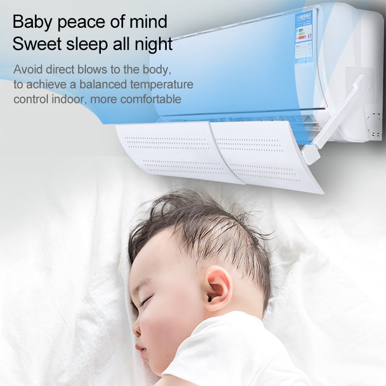 Bedroom Wall-Mounted Baby Universal Anti-Straight Blowing Air Conditioning Windshield Wind Deflector Shroud, Thickened Version, Thickened Version