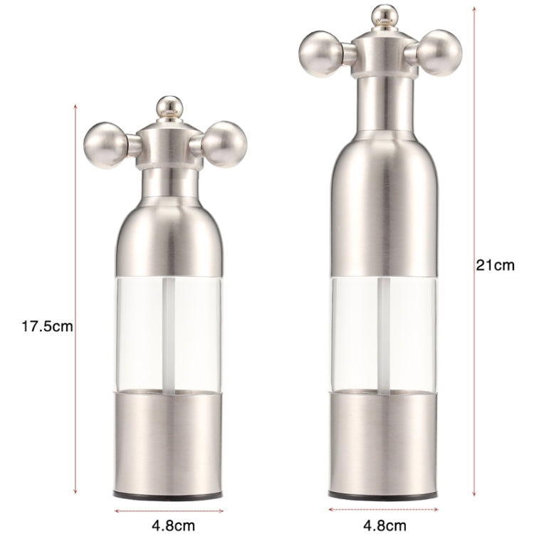 MICLAN Stainless Steel 304 Rudder Shape Grinder Pepper Grinding Machine, Size : L, L