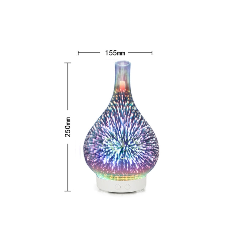 Mini 100ml Household Humidifier Ultrasonic Creative Purification 3D Glass Aromatherapy Machine Automatic Alcohol Sprayer, AU Plug, HC0387AU, HC0387EU, HC0387UK, HC0387US