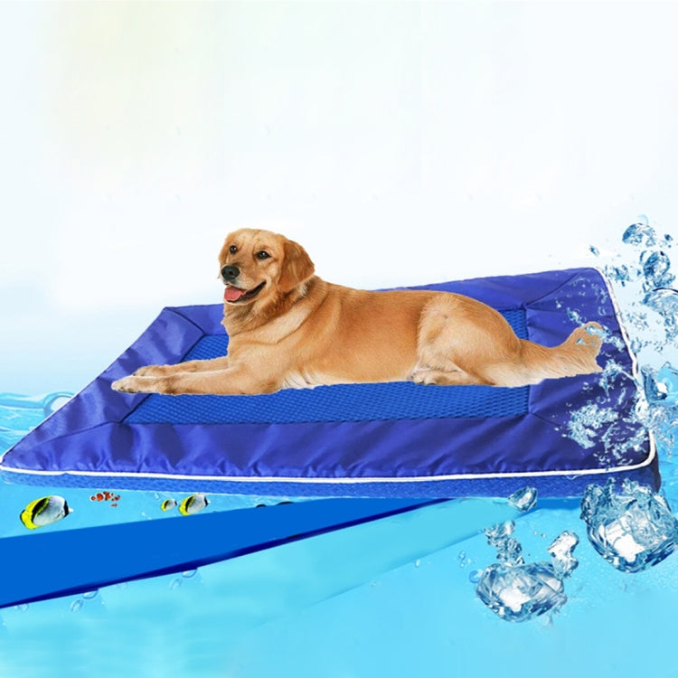 Summer Dog Pad Bed House Pet Cool Down Pad Detachable Dog Mat Cushion,Large, Size:73*46*4cm, Size:73*46*4cm