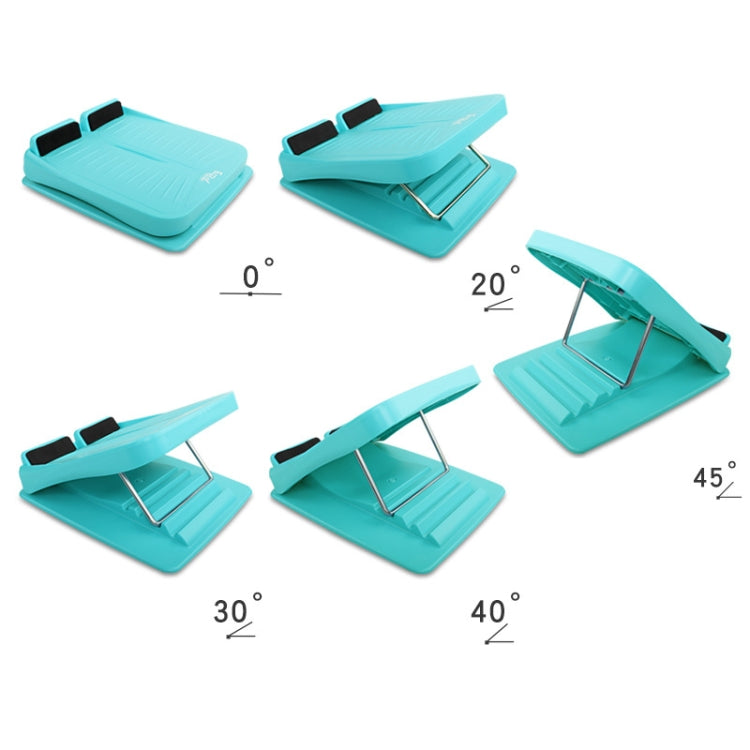 Foldable Stretching Plantar Massage Pedal Standing Body Sculpting Stretching Panels Wedge, Size: 27*30.5cm (Blue-green), Foldable Massage Pedal (Blue-green)