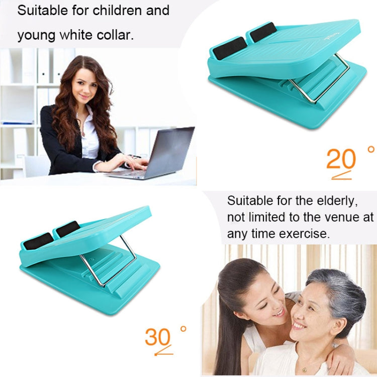 Foldable Stretching Plantar Massage Pedal Standing Body Sculpting Stretching Panels Wedge, Size: 27*30.5cm (Blue-green), Foldable Massage Pedal (Blue-green)