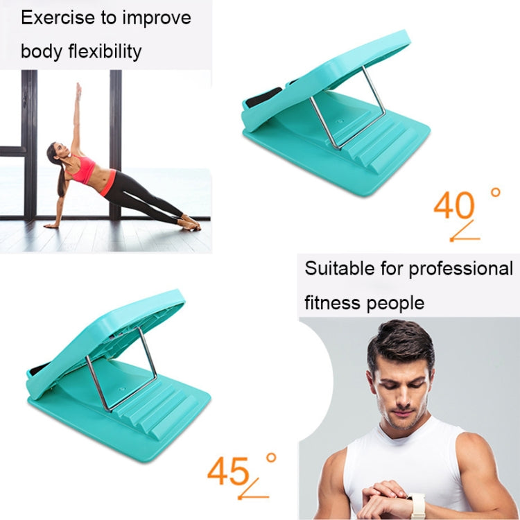 Foldable Stretching Plantar Massage Pedal Standing Body Sculpting Stretching Panels Wedge, Size: 27*30.5cm (Blue-green), Foldable Massage Pedal (Blue-green)