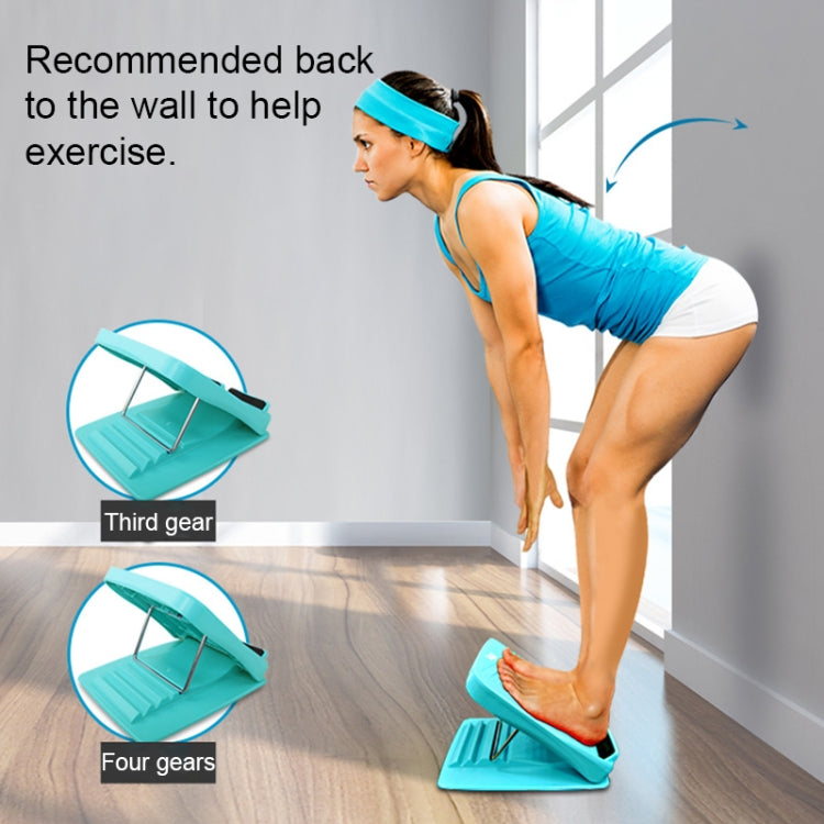 Foldable Stretching Plantar Massage Pedal Standing Body Sculpting Stretching Panels Wedge, Size: 27*30.5cm (Blue-green), Foldable Massage Pedal (Blue-green)