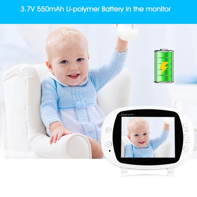 BM-850 3.5 inch LCD 2.4GHz Wireless Surveillance Camera Baby Monitor with 8-IR LED Night Vision, Two Way Voice Talk, BM-850