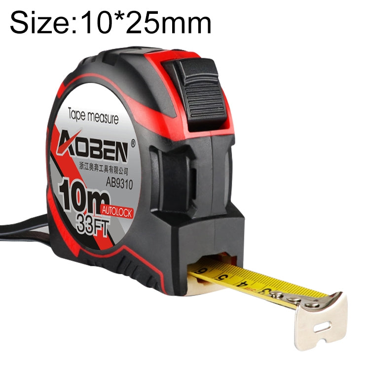 Aoben Retractable Ruler Measuring Tape Portable Pull Ruler Mini Tape Measure, Length: 10m Width: 25mm, Length: 10m Width: 25mm