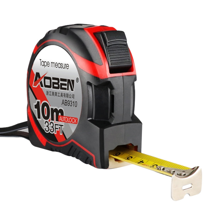 Aoben Retractable Ruler Measuring Tape Portable Pull Ruler Mini Tape Measure, Length: 10m Width: 25mm, Length: 10m Width: 25mm