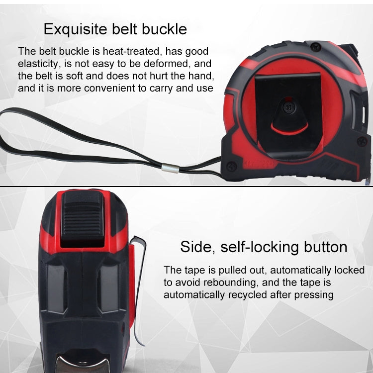 Aoben Retractable Ruler Measuring Tape Portable Pull Ruler Mini Tape Measure, Length: 10m Width: 25mm, Length: 10m Width: 25mm