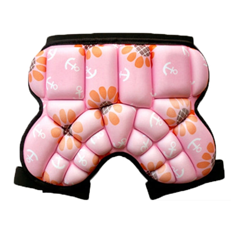 Children Outdoor Sports Roller Skating Protective Gear Hip Butt Padded Shorts Pants, Anti-fall Pants (Blue), Anti-fall Pants (Pink)