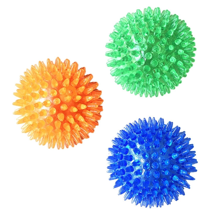 Pet Sounding Toy Hedgehog Ball Golden Retriever Molar Bite Resistant Tooth Toy for Large Pets, Small, Diameter: 6.5cm, Random Color Delivery, Small, Diameter: 6.5cm
