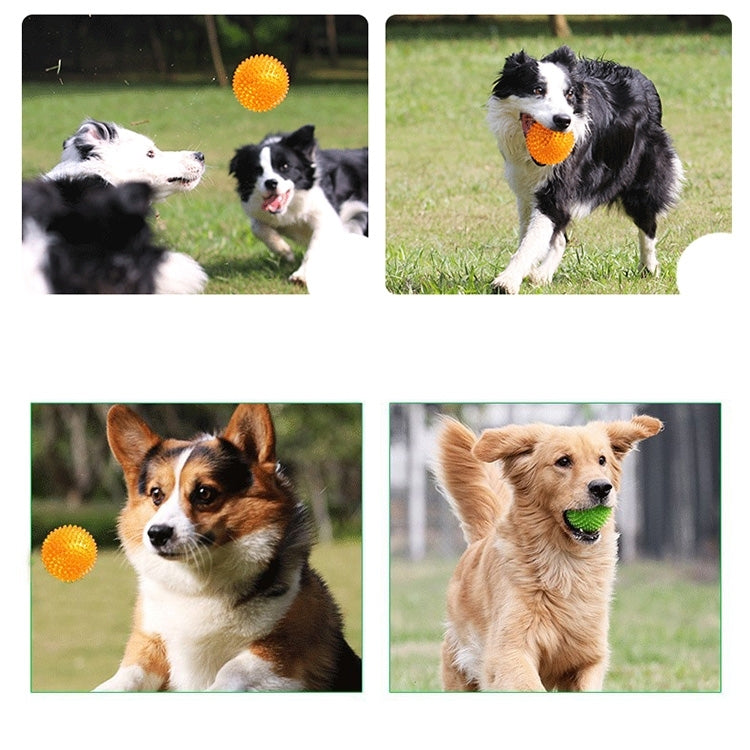 Pet Sounding Toy Hedgehog Ball Golden Retriever Molar Bite Resistant Tooth Toy for Large Pets, Small, Diameter: 6.5cm, Random Color Delivery, Small, Diameter: 6.5cm