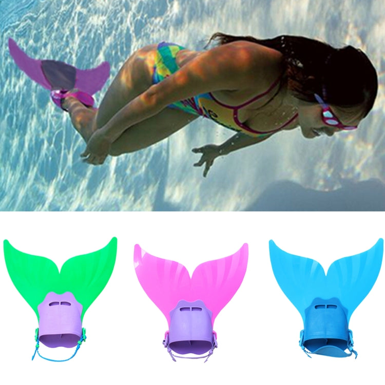 Mermaid Swim Fin Adjustable Diving Monofin Swimming Foot Flipper for Kids, Diving Monofin (Pink), Diving Monofin (Green), Diving Monofin (Blue)