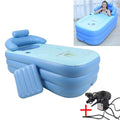 YT-038 Collapsible Sponge Bottom Inflatable Warm Bath Adult Bath Baby Swimming Pool with Charging Pump, Swimming Pool