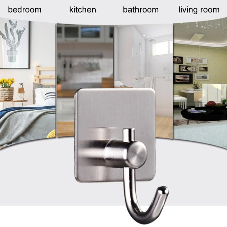 MYD-1038 304 Stainless Steel Sticky Hook Kitchen Bathroom Multi-functional Hole Free Wall Mount Holder, MYD-1038