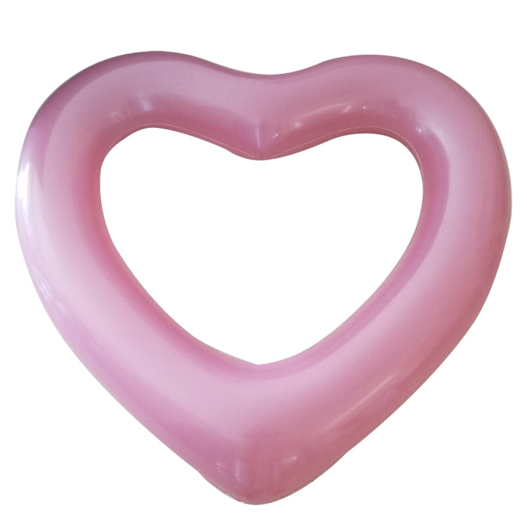 Love Heart Shaped Inflatable Floating Swimming Safety Pool Ring, Inflated Size: 120cm x 100cm, Love Heart Pink, Love Heart Red