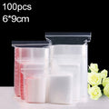 100pcs/pack PE Self Sealing Clear Zip Lock Packaging Bag, 6cm x 9cm, Custom Printing and Size are welcome, 6*9cm