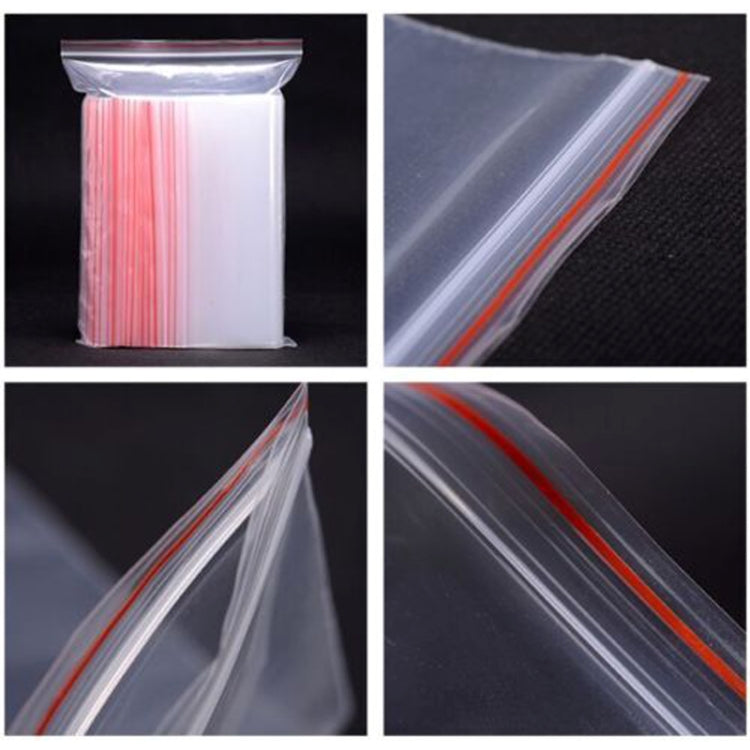 100pcs/pack PE Self Sealing Clear Zip Lock Packaging Bag, 6cm x 9cm, Custom Printing and Size are welcome, 6*9cm