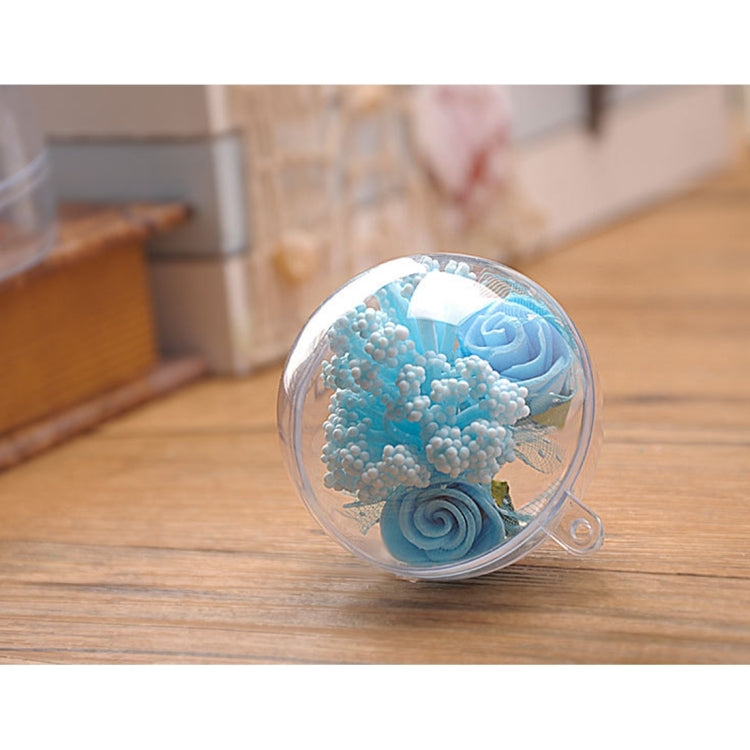 5 PCS Transparent Christmas Ball Hollow Plastic Sphere Ball Shaped Eternal Flower Ball Wedding Gifts Gift Box, Size: 4 x 4cm, Size: 4 x 4cm