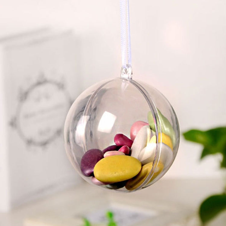 5 PCS Transparent Christmas Ball Hollow Plastic Sphere Ball Shaped Eternal Flower Ball Wedding Gifts Gift Box, Size: 4 x 4cm, Size: 4 x 4cm