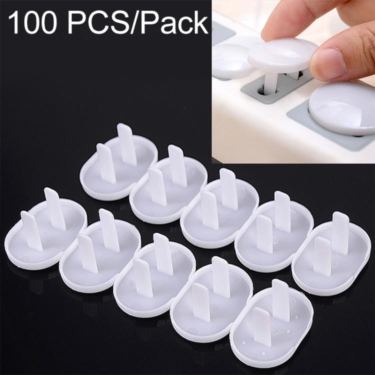 100 PCS 2 Hole Baby Electric Sockets Outlet Plug Safety Protection Cover for US Plugs, 100 PCS 2 Hole US Plugs
