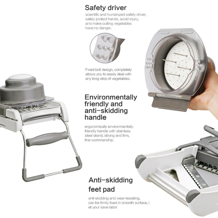 CZ-01 Multifunctional Household Stainless Steel Manual Vegetable Cutting Machine Carrot Potato Grater, CZ-01