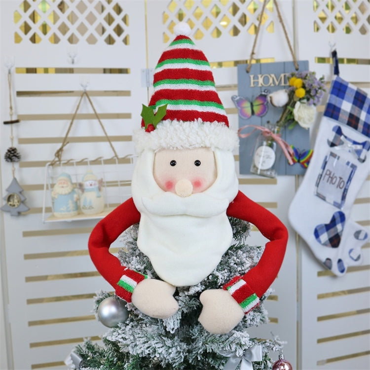 CX20208 Santa Claus Pattern Christmas Tree Pendant Decoration, Size: L, Size: L