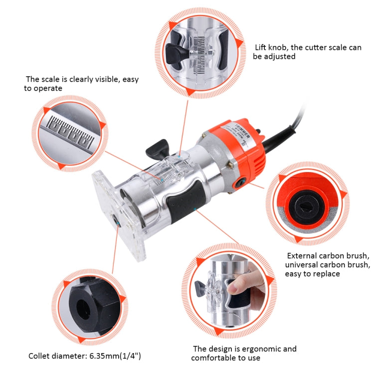 Wood Trimming Slotted Electromechanical Power Tool, Wood Trimming Slotted Tool