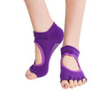 One Pair Open Toe Open Instep Anti-slip Sports Female Yoga Socks, Size: 34 - 39 (EUR)