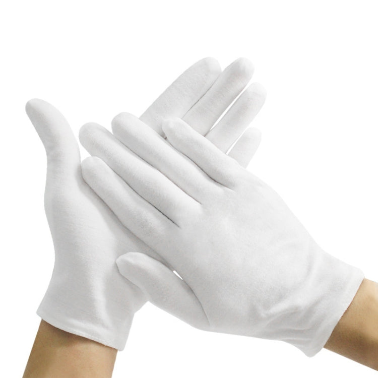 12 Pairs Labor Insurance Work Gloves, Cotton Single-sided, Cotton Single-sided