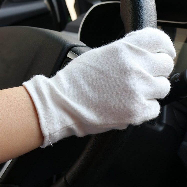 12 Pairs Labor Insurance Work Gloves, Cotton Double-sided, Cotton Double-sided