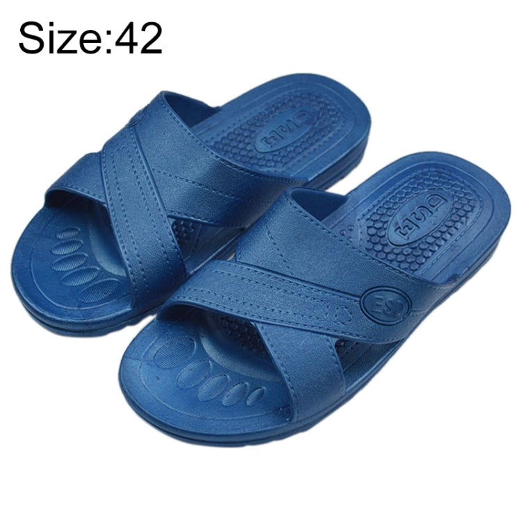 Anti-static Non-slip X-shaped Slippers, Size: 42, Size: 42 (Blue), Size: 42 (Black)