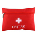 2 PCS Portable First Aid Kit with Bag, Includes Sanitizing Pads, Gauzes, Scissors,Band-aids and Tweezers, Random Color Delivery, 20x14cm