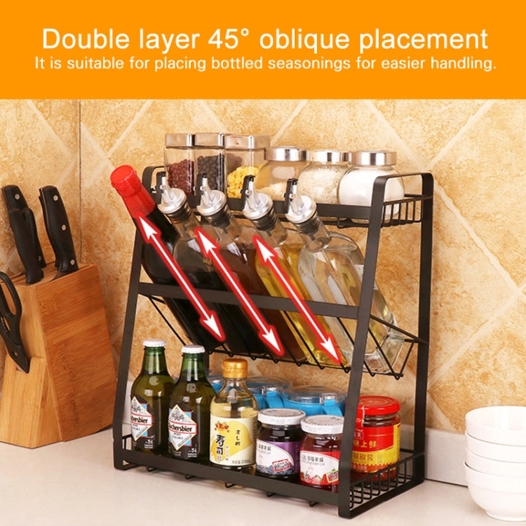 Creative Kitchen Three-layer Storage Shelf Spice Rack, 1