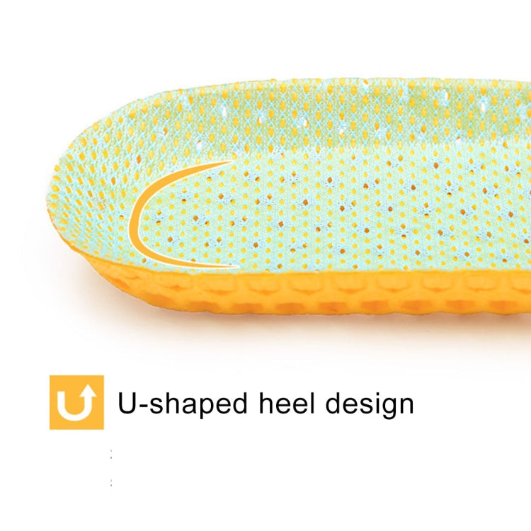 1 Pair Sports Shock Absorption Breathable Soft Thick Sweat Absorbent Insoles for Men / Women, Size: L(41-46 Yards), Size: L(41-46 Yards)