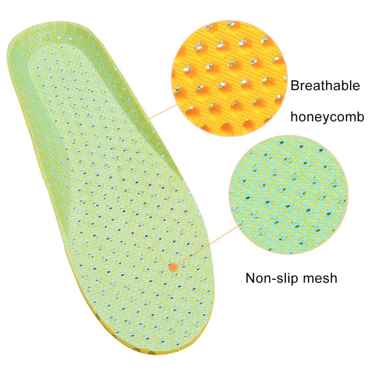 1 Pair Sports Shock Absorption Breathable Soft Thick Sweat Absorbent Insoles for Men / Women, Size: L(41-46 Yards), Size: L(41-46 Yards)