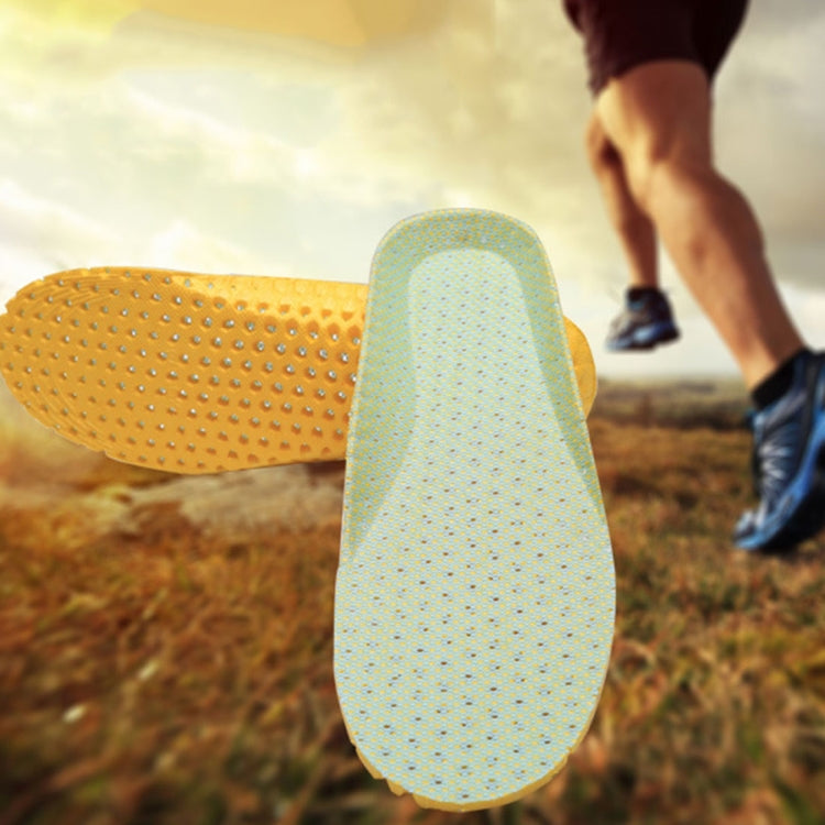 1 Pair Sports Shock Absorption Breathable Soft Thick Sweat Absorbent Insoles for Men / Women, Size: L(41-46 Yards), Size: L(41-46 Yards)