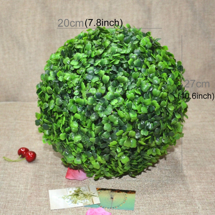 Artificial Aglaia Odorata Plant Ball Topiary Wedding Event Home Outdoor Decoration Hanging Ornament, Diameter: 10.7 inch, 10.7 inch