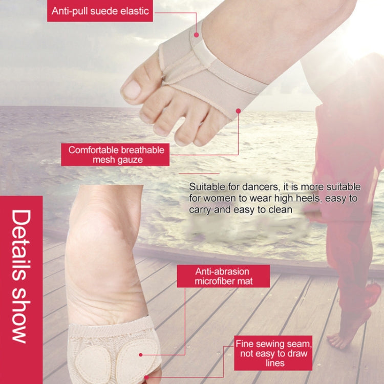 Professional Belly Ballet Dance Toe Pad Practice Shoes Forefoot Pads Socks Anti-slip Breathable Toe Socks Sleeve, Size: XL(41-42 Yards), Size: XL(41-42 Yards)