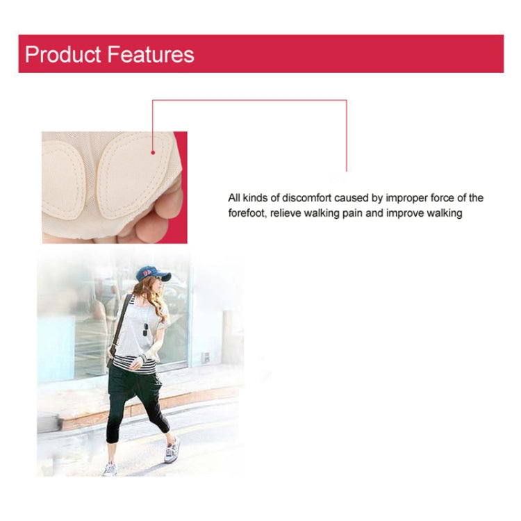 Professional Belly Ballet Dance Toe Pad Practice Shoes Forefoot Pads Socks Anti-slip Breathable Toe Socks Sleeve, Size: L(39-40 Yards), Size: L(39-40 Yards)