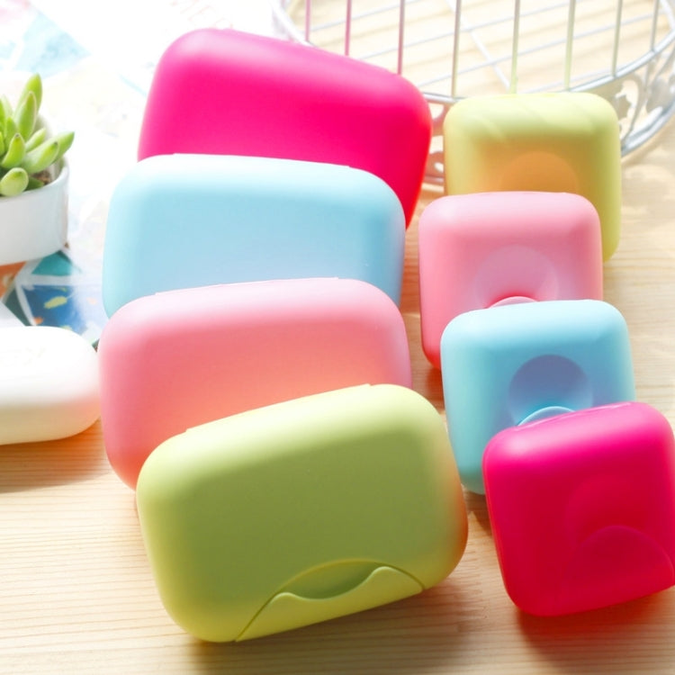 Home Travel Soap Box Lock Sealed Waterproof Leakproof Soap Holder Case with Cover Soap Dishes Container,Random Color Delivery,Large,Size:12x8x4cm, 12x8x4cm