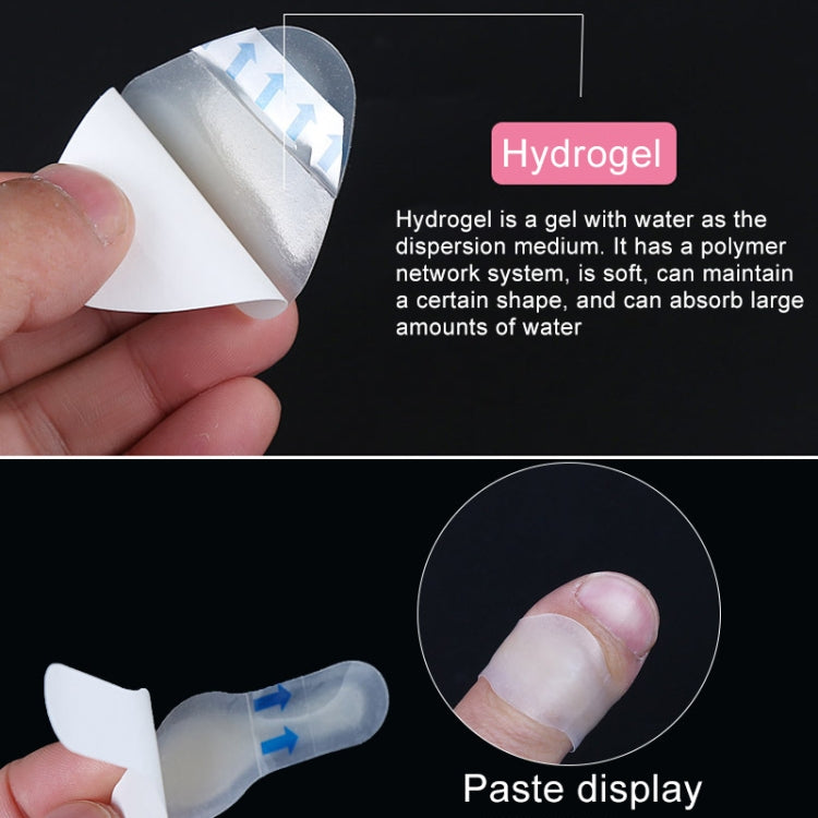 10 PCS Foot Care Skin Hydrogel Analgesic Plaster Blisters Slip Heel Protector Size: 20x60cm, Size: 20x60cm