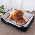 Dog Bone Pattern Big Soft Warm Kennel Pet Dog Cat Mat Blanket, with Blanket Size: L, 80×60×15cm, Size: L