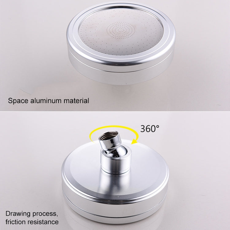 Removable and Washable 304 Stainless Steel Round Pressurized Handheld Shower Head, Size: 117mm, Pattern J