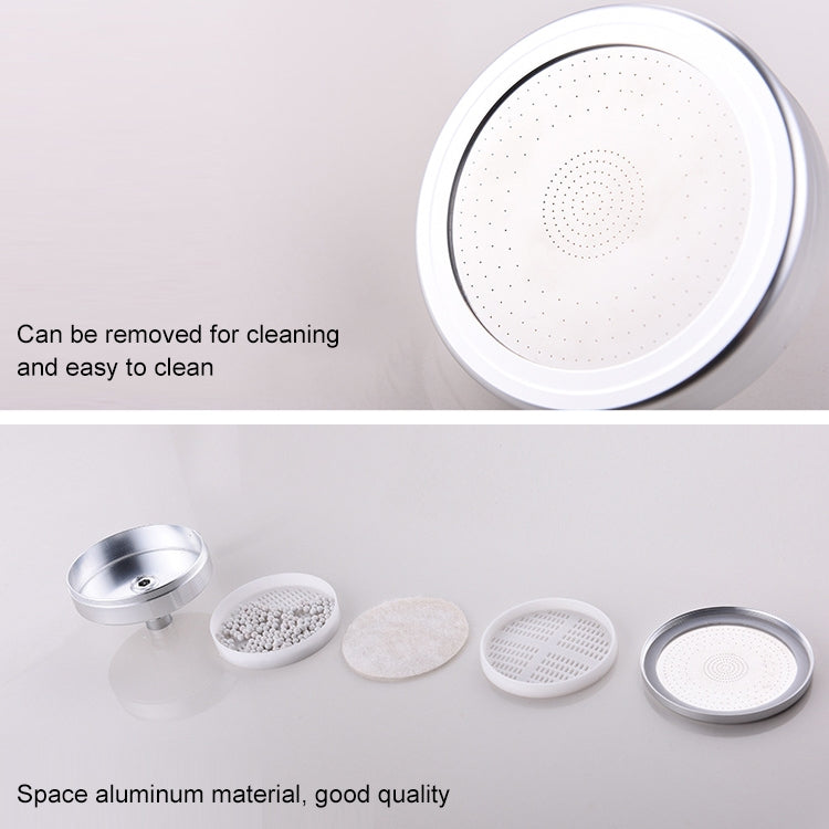 Removable and Washable 304 Stainless Steel Round Pressurized Handheld Shower Head, Size: 117mm, Pattern J
