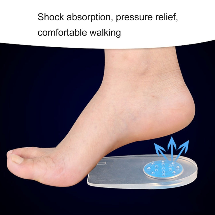 1 Pair Silica Gel Comfort Cushioning Heel Pads, Size: L, Size: L