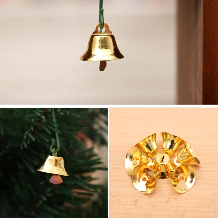 10 in 1 Christmas Decorating Christmas Tree Small Bells Decoration Supplies, Size: 2*2cm, Small Bells  Gold, Small Bells Silver